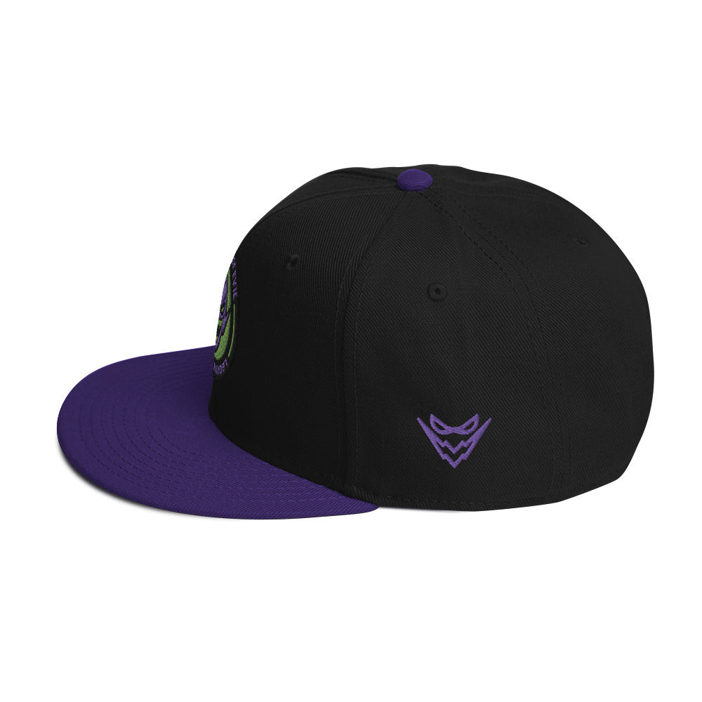 Legion Badge - Embroidered - Snapback Hat (Purple/Black)