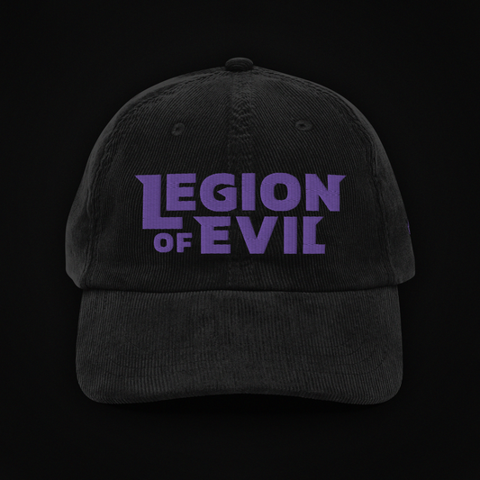 Type Logo Embroidered - The Legion of Evil Vintage Corduroy cap