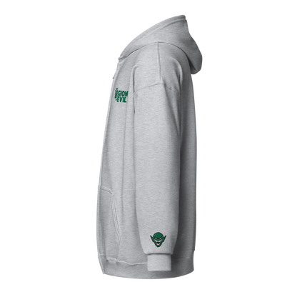 Legion Type Logo - Embroidered - Unisex heavy blend zip hoodie (Sport Grey)